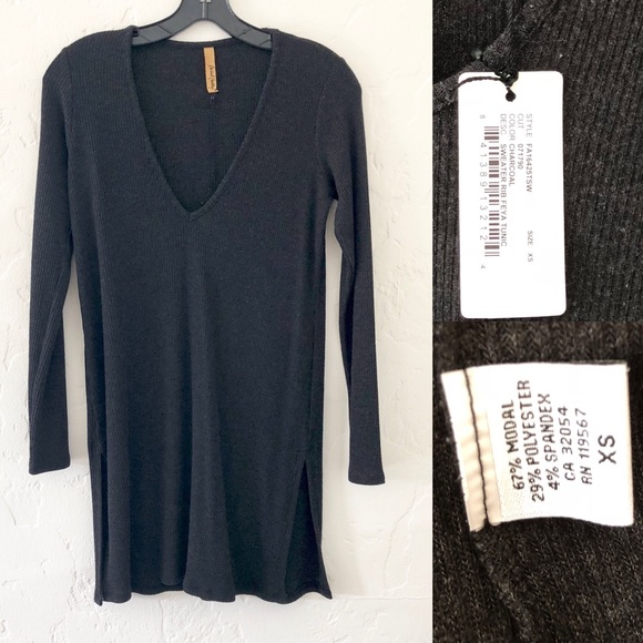 NWT Maternity-Friendly Rachel Pally Gray Top - Picture 5 of 5